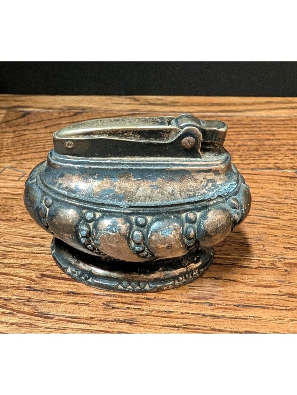 Ronson Crown, Silverplated Vintage Table Top Cigar Lighter /Paperweight Untested